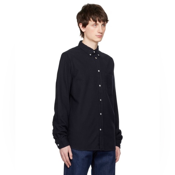 Norse Projects Navy Anton Oxford shirt. Size Medium - Picture 6 of 8